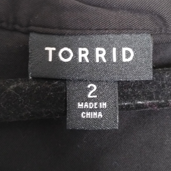 Torrid Mini Challis Lace-Up Shirt Dress Women's Size 2X - Picture 5 of 7